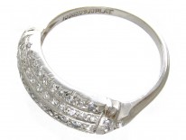 Edwardian Platinum & Diamond Set Five Line Ring