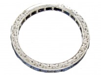 Art Deco Sapphire Eternity Ring