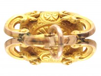 15ct Gold Coiled Snake & Pheasant Seal with Carnelian Intaglio of a Crest
