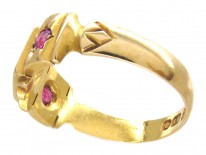 Victorian 18ct Gold Ruby & Diamond Ring