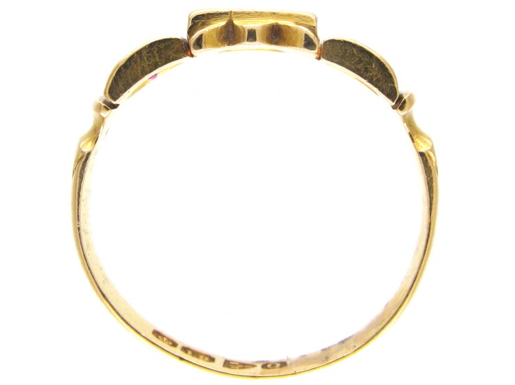 Victorian 18ct Gold Ruby & Diamond Ring