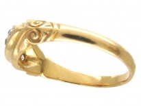 Victorian 18ct Gold Ruby & Diamond Ring