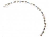 18ct White Gold, Sapphire & Diamond Bracelet