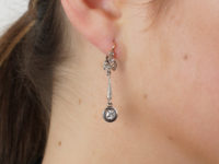 Art Deco Diamond Drop Earrings