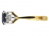 Oval Sapphire & Diamond Ring