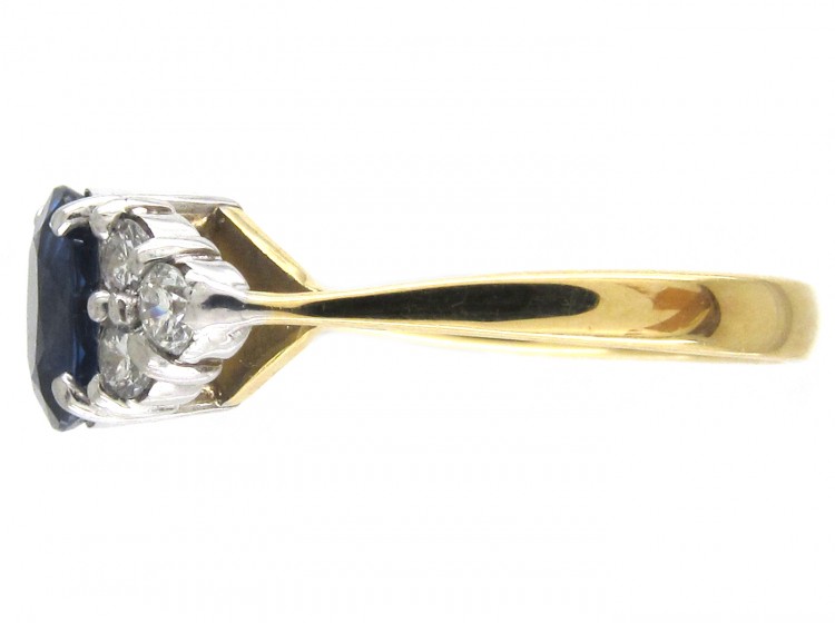 Oval Sapphire & Diamond Ring