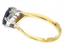 Oval Sapphire & Diamond Ring
