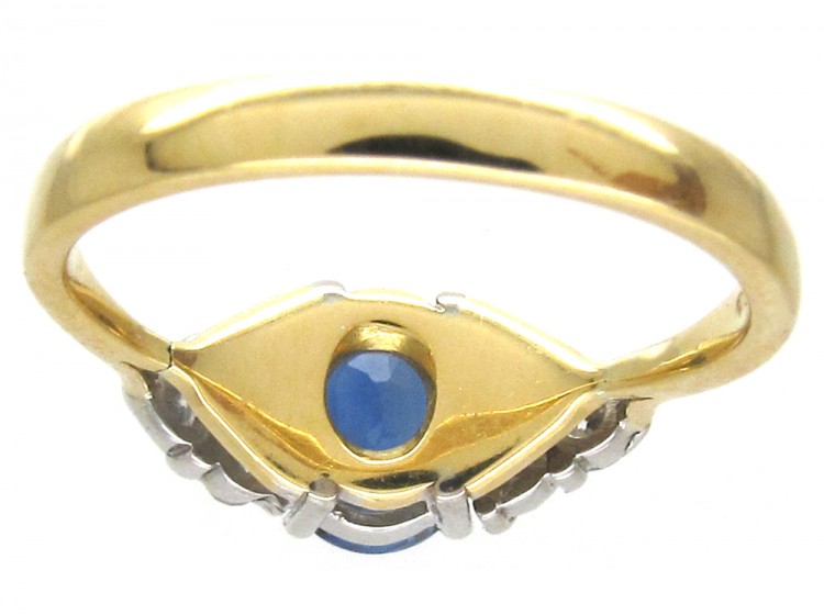 Oval Sapphire & Diamond Ring