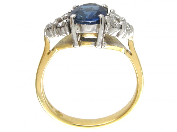 Oval Sapphire & Diamond Ring