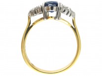 Oval Sapphire & Diamond Ring