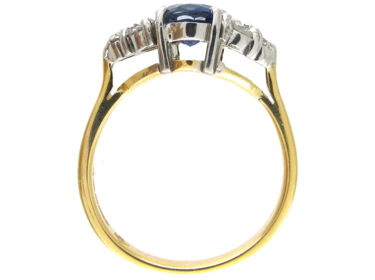 Oval Sapphire & Diamond Ring