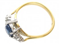 Oval Sapphire & Diamond Ring