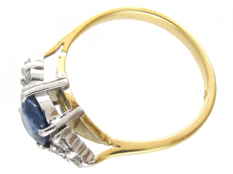 Oval Sapphire & Diamond Ring