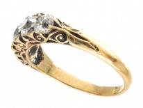 Victorian 18ct Gold & Five Stone Diamond Ring