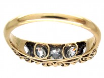 Victorian 18ct Gold & Five Stone Diamond Ring