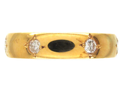 18ct Gold Diamond Set Band Ring