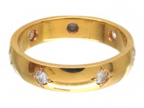 18ct Gold Diamond Set Band Ring