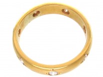 18ct Gold Diamond Set Band Ring