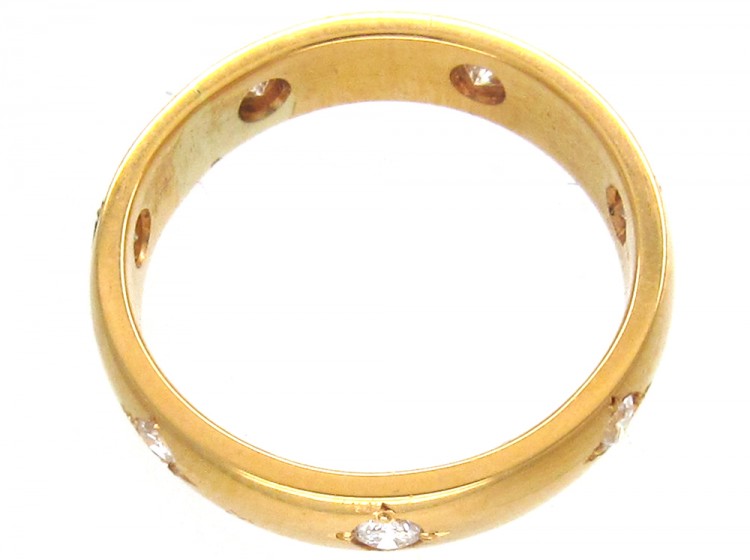 18ct Gold Diamond Set Band Ring