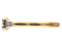 Art Deco 18ct Gold & Platinum & Diamond Set Ring