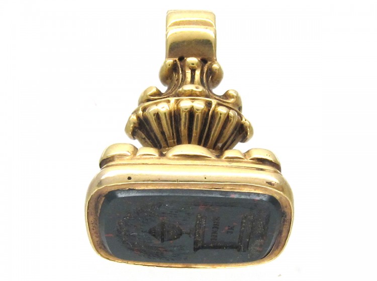 Georgian 18ct Gold Weeping Willow Tree & Urn Seal