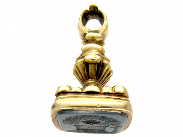 Georgian 18ct Gold Weeping Willow Tree & Urn Seal
