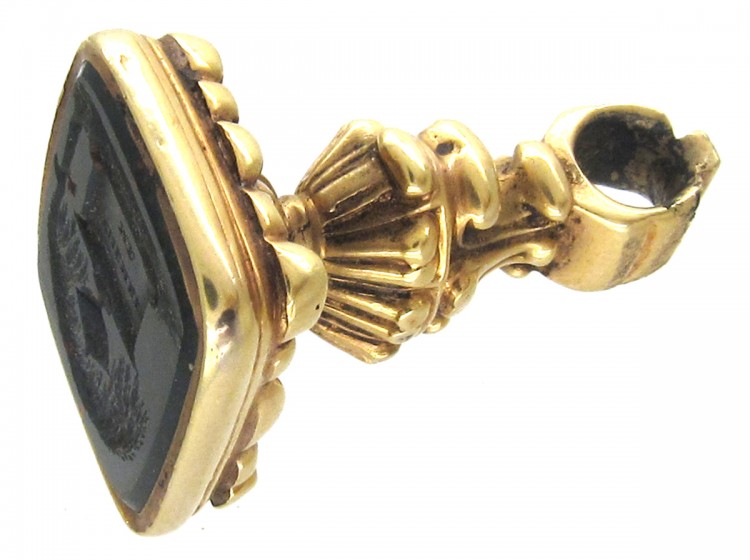 Georgian 18ct Gold Weeping Willow Tree & Urn Seal