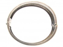 Victorian Silver Engraved Ivy Leaf Bangle