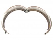 Victorian Silver Engraved Ivy Leaf Bangle