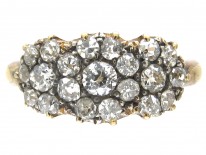 Edwardian Diamond Triple Cluster Ring