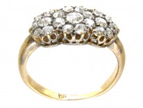 Edwardian Diamond Triple Cluster Ring
