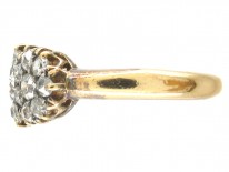 Edwardian Diamond Triple Cluster Ring