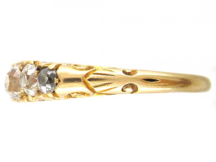 Victorian 18ct Gold Five Stone Diamond Ring