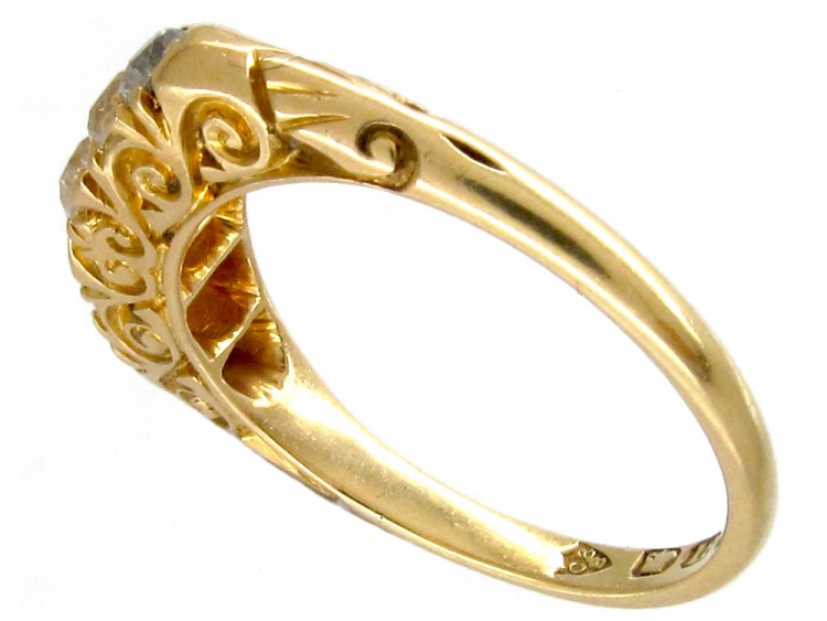Victorian 18ct Gold Five Stone Diamond Ring