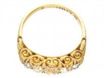 Victorian 18ct Gold Five Stone Diamond Ring