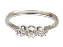 18ct White Gold Three Stone Diamond Ring