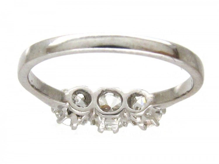 18ct White Gold Three Stone Diamond Ring