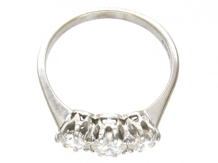 18ct White Gold Three Stone Diamond Ring