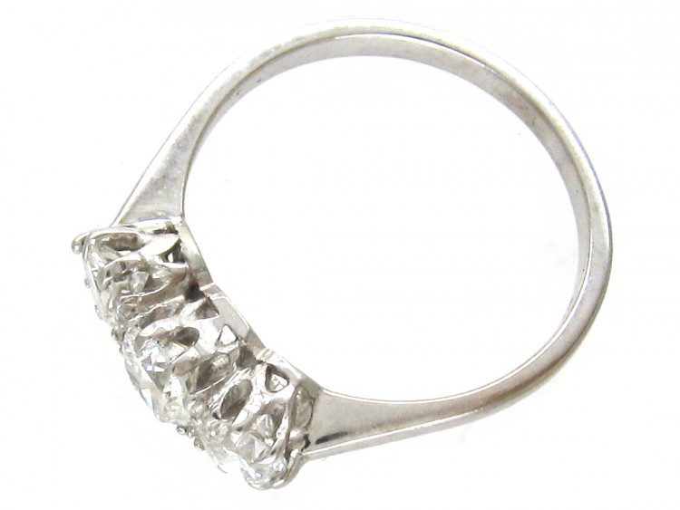 18ct White Gold Three Stone Diamond Ring