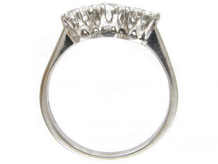 18ct White Gold Three Stone Diamond Ring