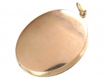 Georgian 15ct Gold & Enamel Pendant of a Lady & Her Dog under a Tree