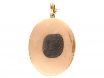Georgian 15ct Gold & Enamel Pendant of a Lady & Her Dog under a Tree