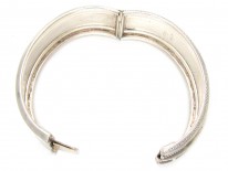 Victorian Silver Interwoven Design Bangle