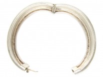 Victorian Silver Interwoven Design Bangle
