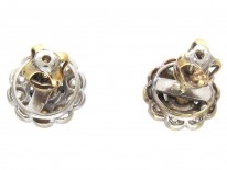 Art Deco Diamond Cluster Earrings