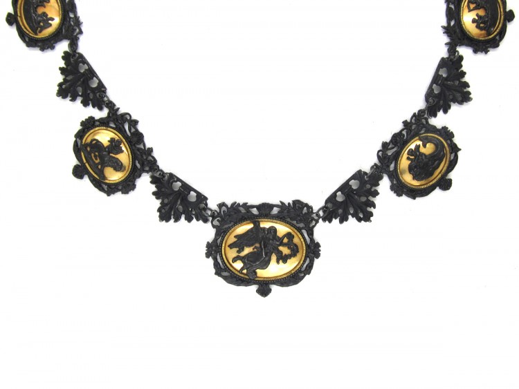 Berlin Iron Neo-Classical Necklace