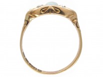Victorian 15ct Gold Opal & Diamond Ring