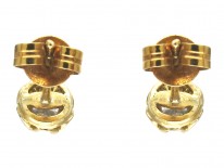 18ct Gold & Diamond Solitaire Earrings