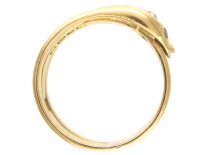 Victorian 18ct Gold & Diamond Snake Ring
