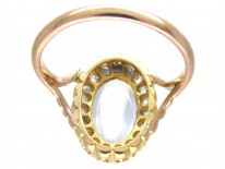 Edwardian Moonstone & Diamond Cluster Ring